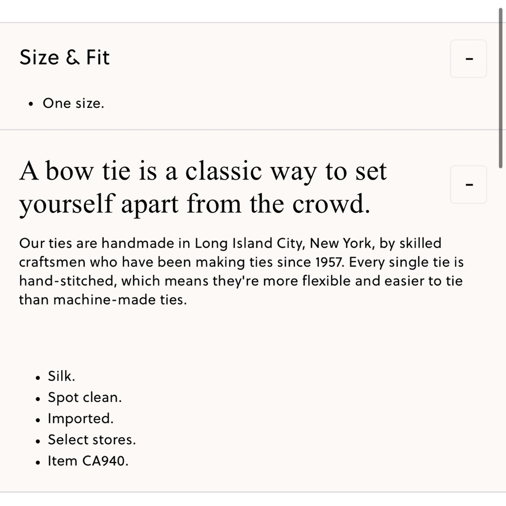 J.Crew Silk bow tie in anchor print - Picture 2 of 4